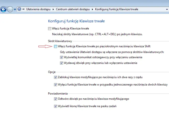 Graficzne przedstawienie ustawień punkt 1